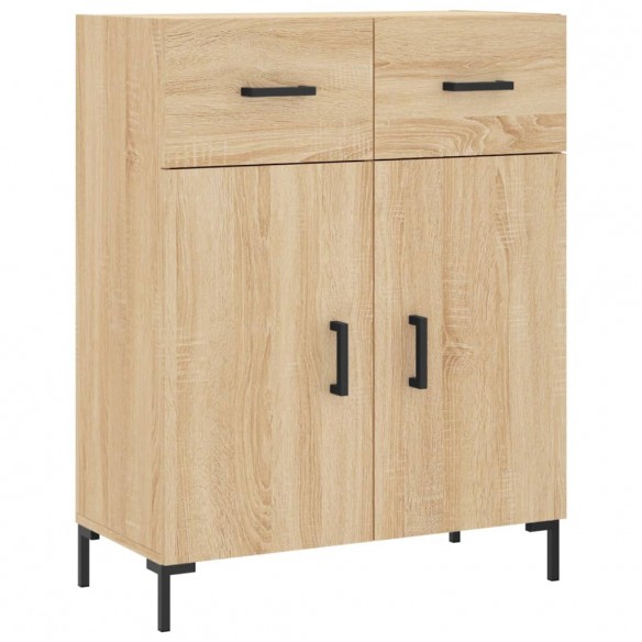 Buffet chêne sonoma 69,5x34x90 cm bois d'ingénierie