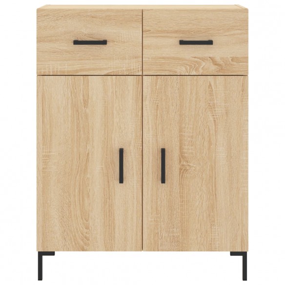 Buffet chêne sonoma 69,5x34x90 cm bois d'ingénierie