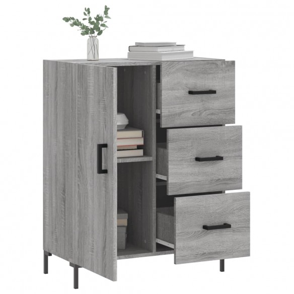 Buffet sonoma gris 69,5x34x90 cm bois d'ingénierie