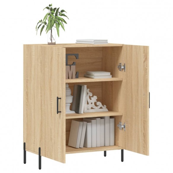 Buffet chêne sonoma 69,5x34x90 cm bois d'ingénierie