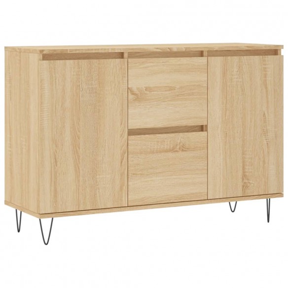 Buffet chêne sonoma 104x35x70 cm bois d'ingénierie