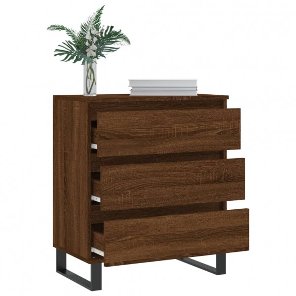 Buffet Chêne marron 60x35x70 cm Bois d'ingénierie