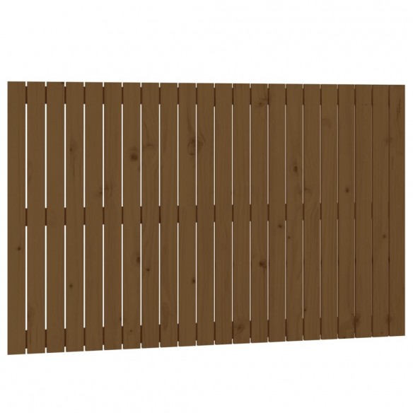 Tête de lit murale Marron miel 140x3x90 cm Bois massif de pin