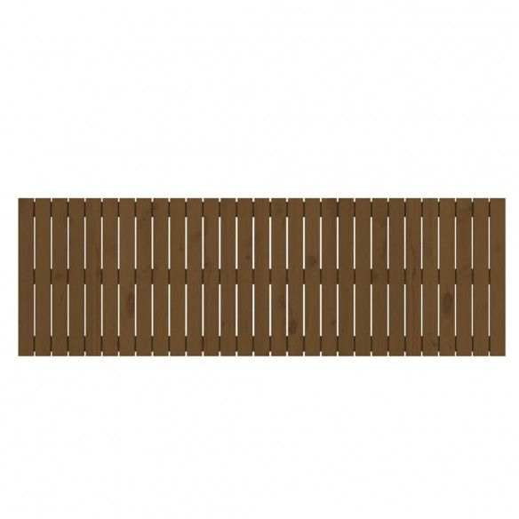 Tête de lit murale Marron miel 185x3x60 cm Bois massif de pin