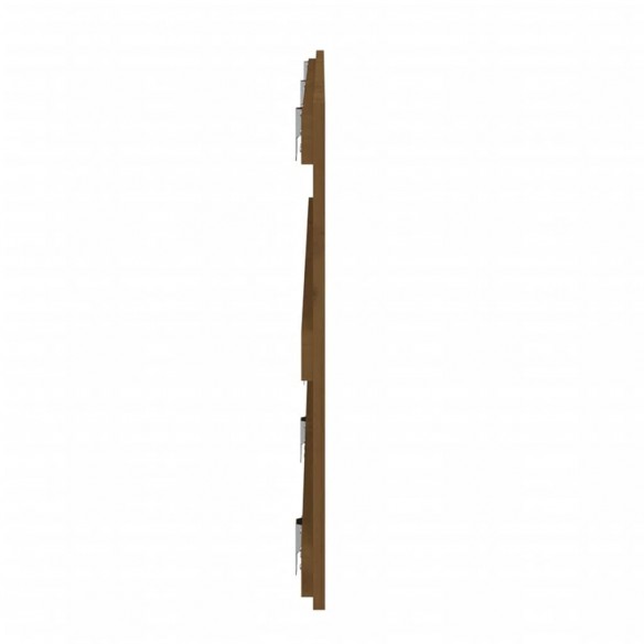 Tête de lit murale Marron miel 185x3x60 cm Bois massif de pin