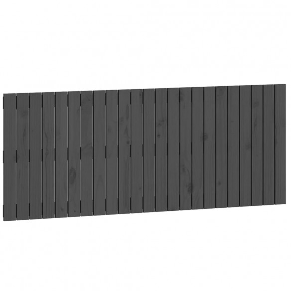 Tête de lit murale Gris 147x3x60 cm Bois massif de pin