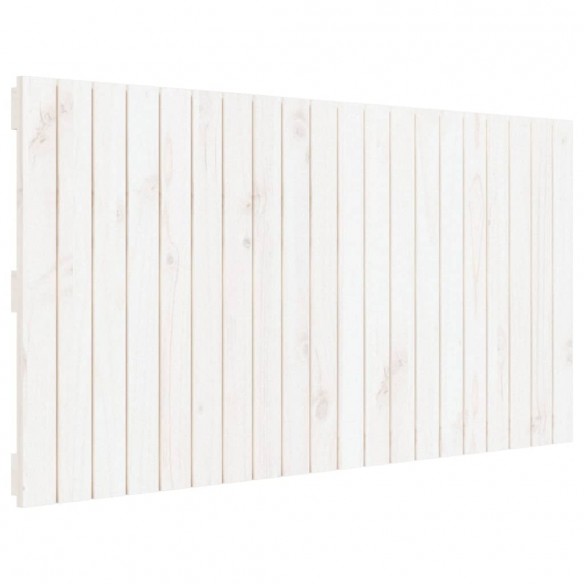 Tête de lit murale Blanc 127,5x3x60 cm Bois massif de pin