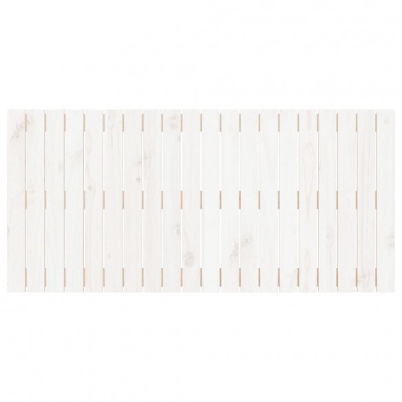 Tête de lit murale Blanc 127,5x3x60 cm Bois massif de pin