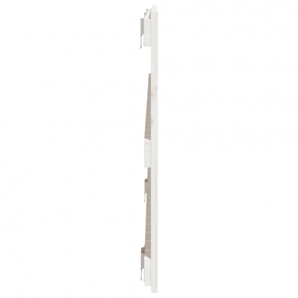 Tête de lit murale Blanc 127,5x3x60 cm Bois massif de pin