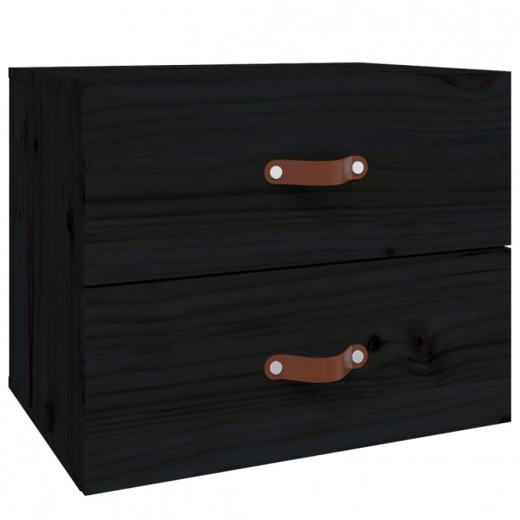 Tables de chevet murales 2 pcs Noir 50x36x40 cm