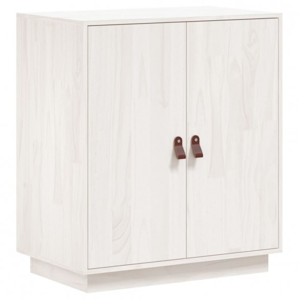 Buffet Blanc 65,5x40x75 cm Bois massif de pin