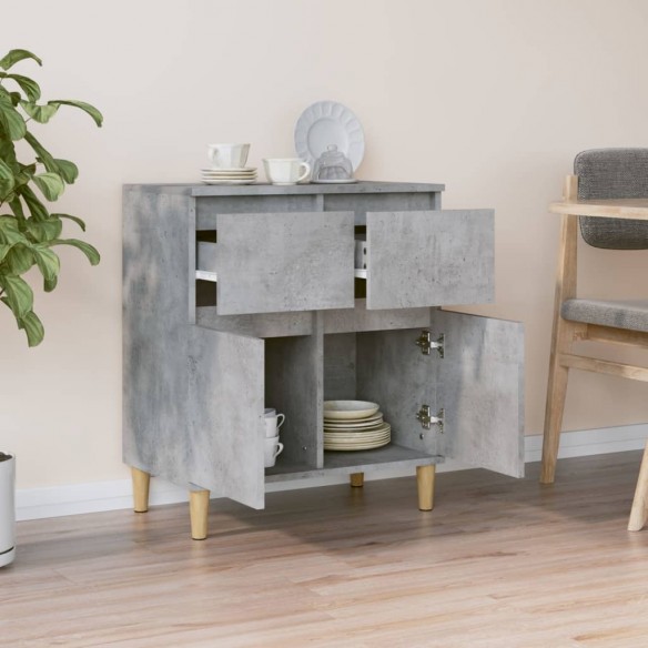 Buffet Gris béton 60x35x70 cm Bois d'ingénierie