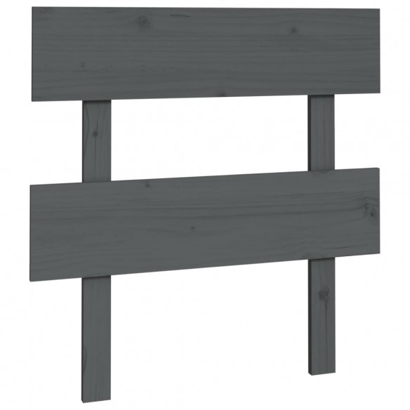 Tête de lit Gris 103,5x3x81 cm Bois massif de pin