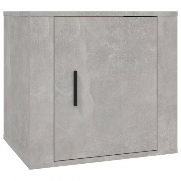 Tables de chevet 2 pcs Gris béton 50x39x47 cm