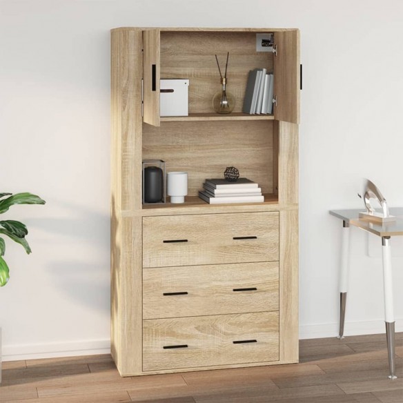 Armoire murale Chêne sonoma 80x33x80 cm Bois d'ingénierie