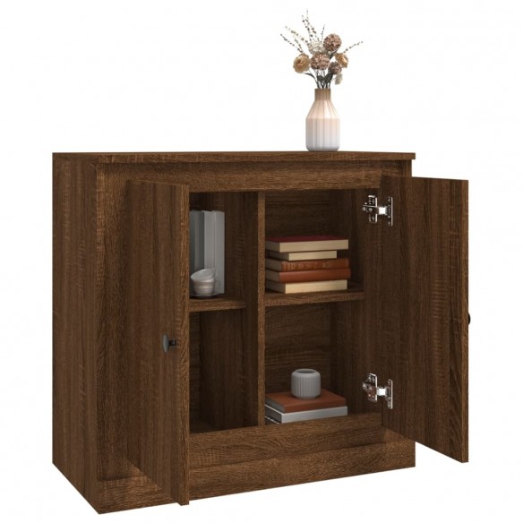 Buffet chêne marron 70x35,5x67,5 cm Bois d'ingénierie