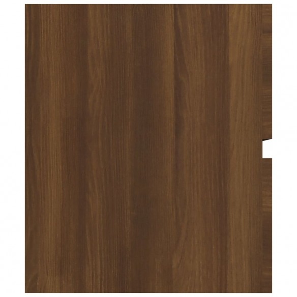 Armoire de lavabo Chêne marron 90x38,5x45 cm Bois d'ingénierie