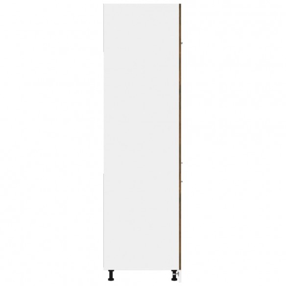 Armoire à réfrigérateur Chêne fumé 60x57x207 cm Bois
