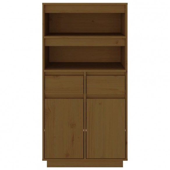 Buffet haut Marron miel 60x40x116,5 cm Bois massif de pin