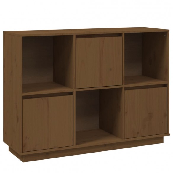 Buffet Marron miel 110.5x35x80 cm Bois massif de pin