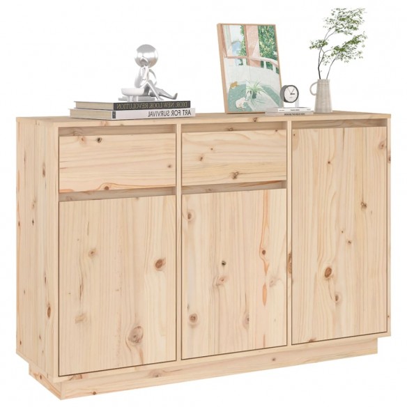 Buffet 110x34x75 cm bois massif de pin