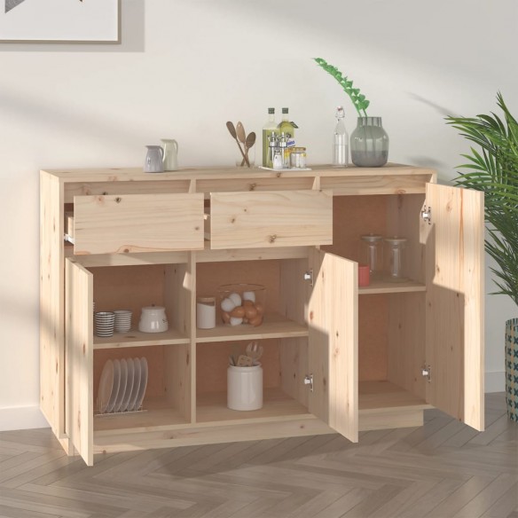 Buffet 110x34x75 cm bois massif de pin