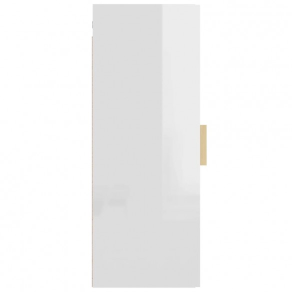 Armoire murale suspendue Blanc brillant 34,5x34x90 cm