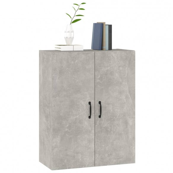 Armoire suspendue Gris béton 69,5x34x90 cm Bois d'ingénierie