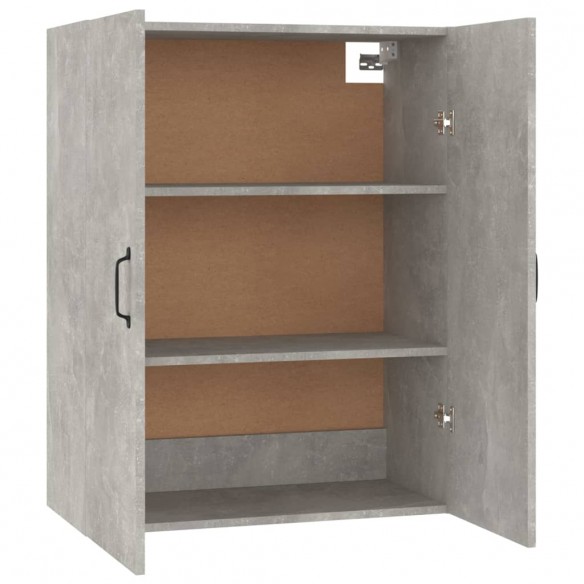 Armoire suspendue Gris béton 69,5x34x90 cm Bois d'ingénierie