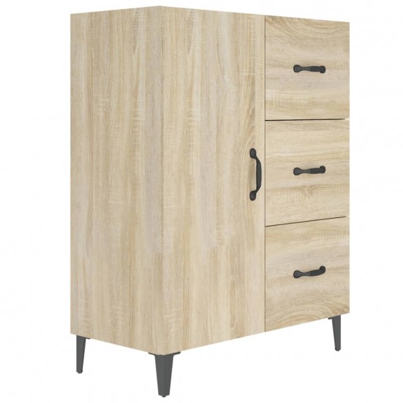 Buffet chêne sonoma 69,5x34x90 cm bois d'ingénierie