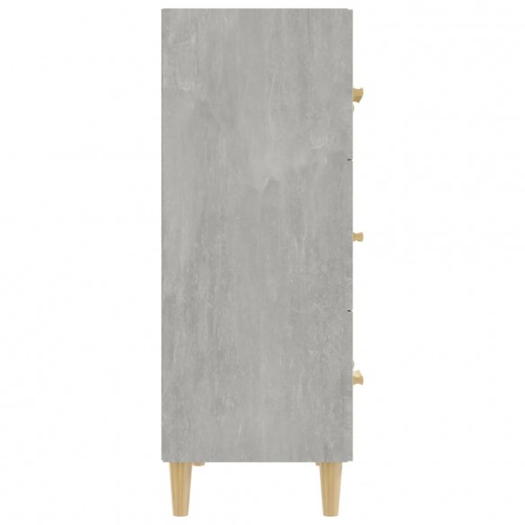 Buffet Gris béton 70x34x90 cm Bois d'ingénierie