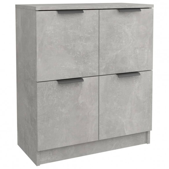 Buffet Gris béton 60x30x70 cm Bois d'ingénierie