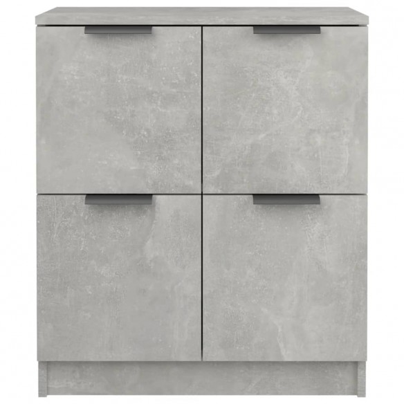 Buffet Gris béton 60x30x70 cm Bois d'ingénierie