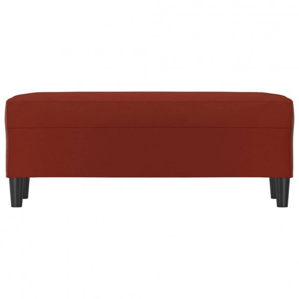 Banc Rouge bordeaux 100x35x41 cm Similicuir