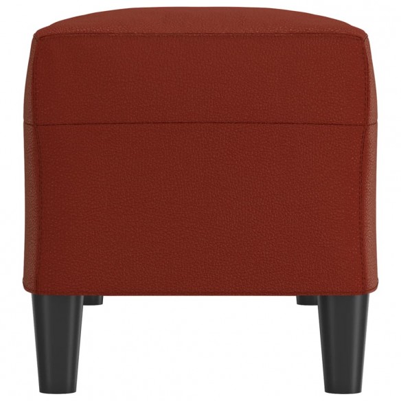 Banc Rouge bordeaux 100x35x41 cm Similicuir