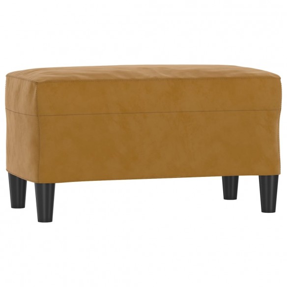 Banc Marron 70x35x41 cm Velours