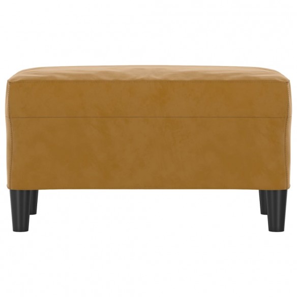 Banc Marron 70x35x41 cm Velours