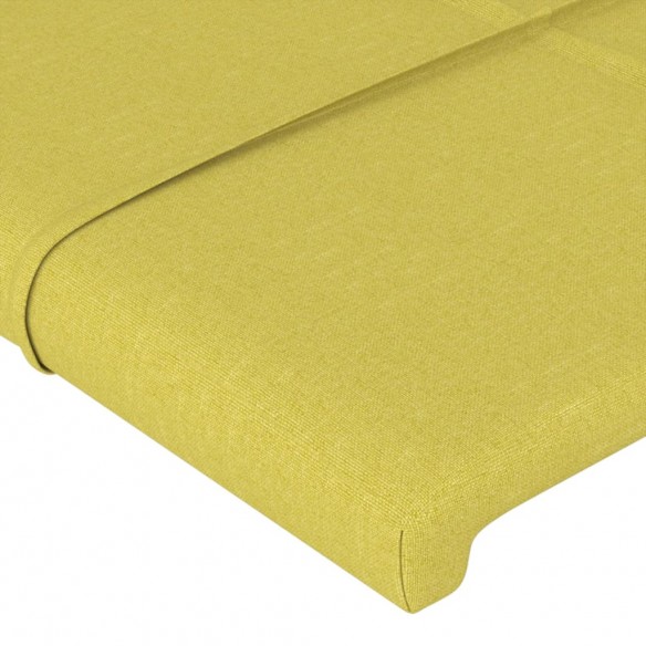 Tête de lit Vert 100x5x78/88 cm Tissu