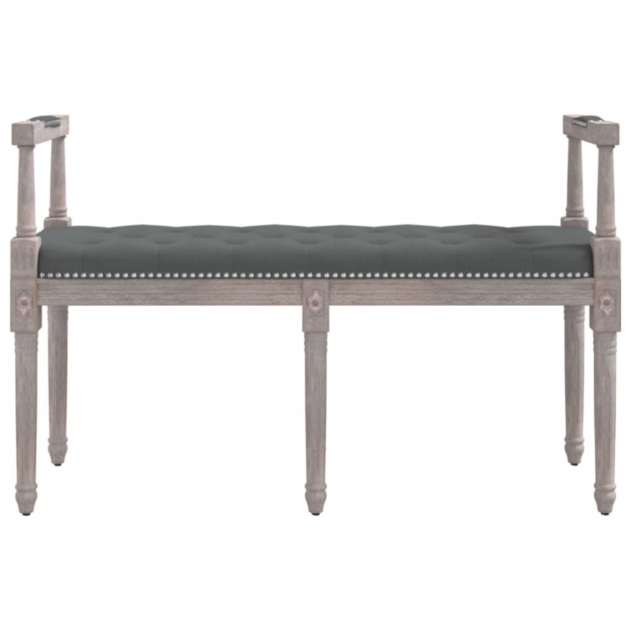 Banc Gris foncé 110x40x70 cm Tissu