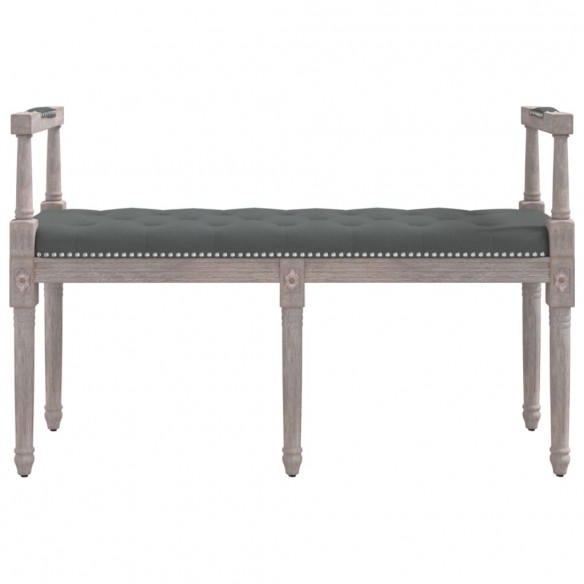 Banc Gris foncé 110x40x70 cm Tissu