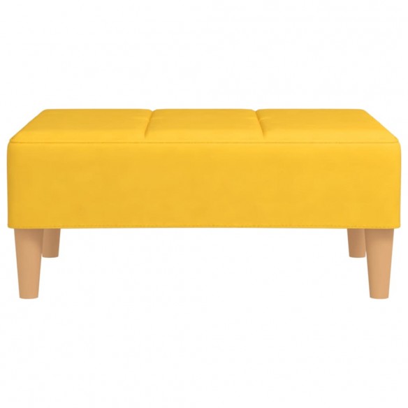 Repose-pied Jaune 78x56x32 cm Tissu