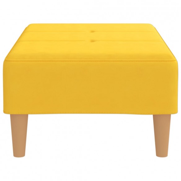 Repose-pied Jaune 78x56x32 cm Tissu