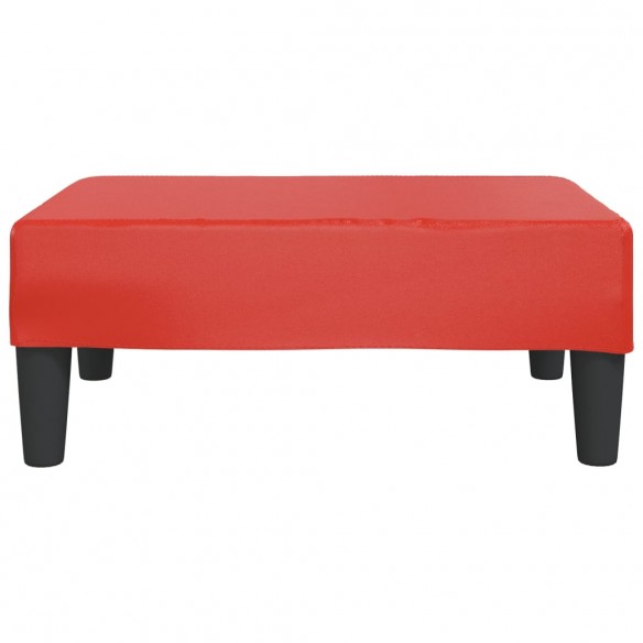 Repose-pied Rouge 78x56x32 cm Similicuir