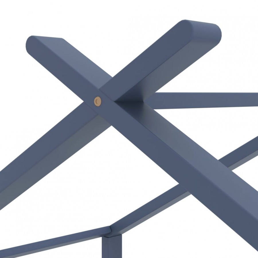 Lit d'enfant Gris Bois de pin massif 70x140 cm Lit d'enfant Gris Bois de pin massif 70x140 cm