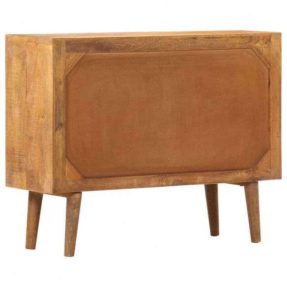 Buffet avec motif imprimé 90x30x70 cm Bois de manguier massif