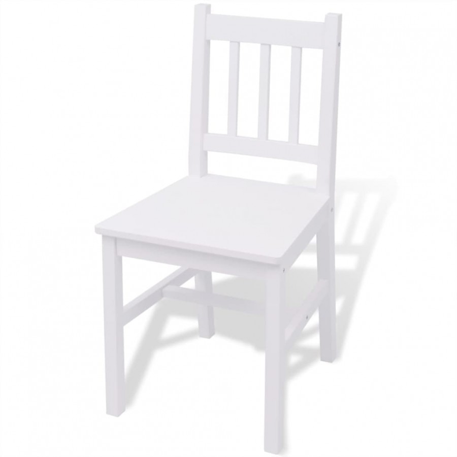 Ensemble de salle à manger 5 pièces Pinède Blanc