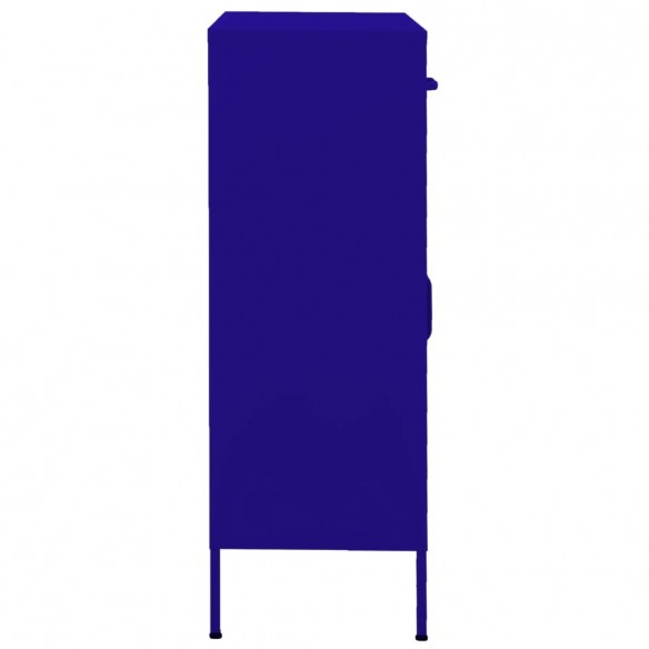 Armoire de rangement Bleu marine 80x35x101,5 cm Acier