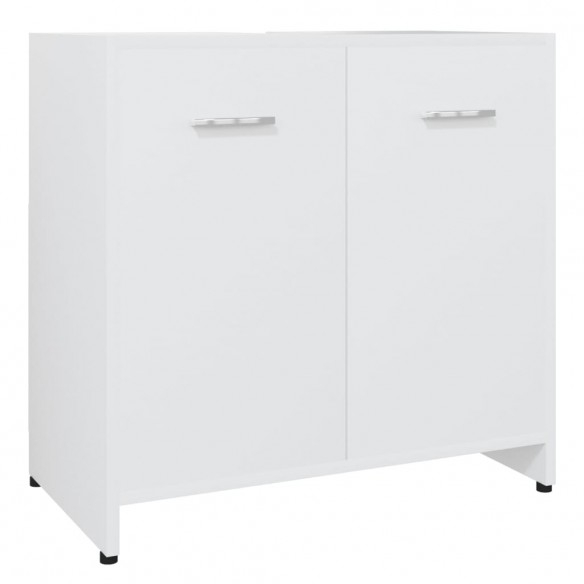 Ensemble de meubles de salle de bain 4 pcs Blanc