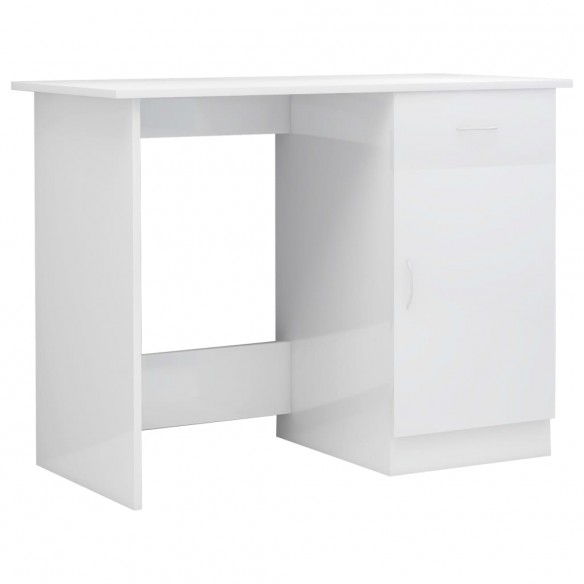 Bureau Blanc brillant 100 x 50 x 76 cm Aggloméré