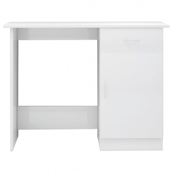 Bureau Blanc brillant 100 x 50 x 76 cm Aggloméré